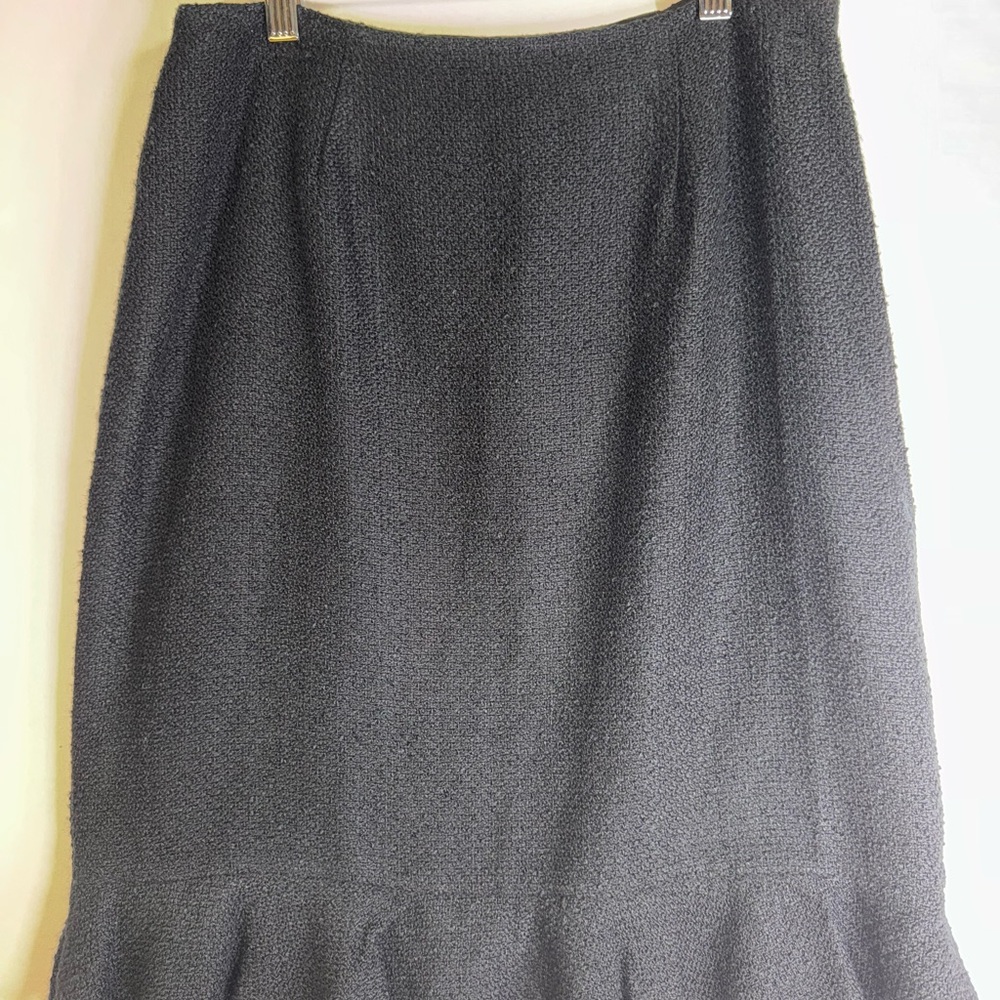 black skirt‎ tulle hem size 6 feminine